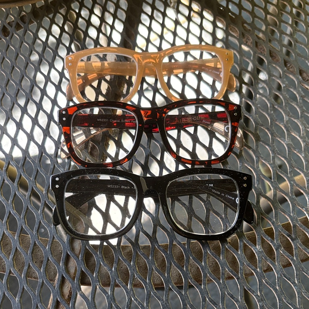 Max Studio (Set of 3) +3 Reading Glasses
